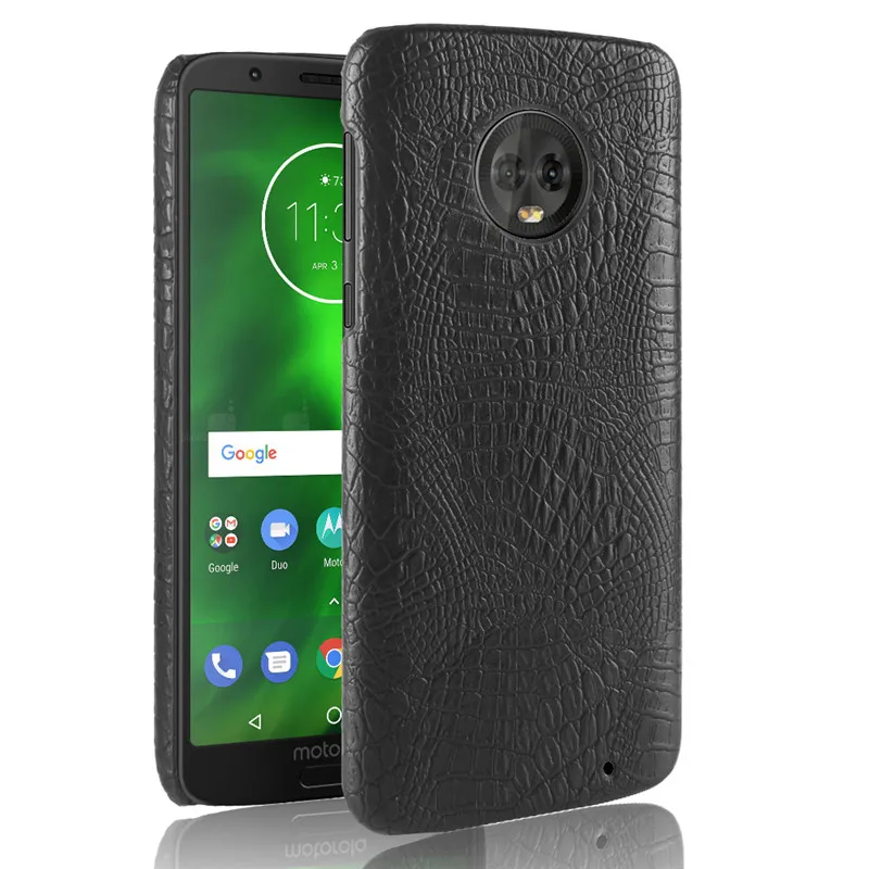 For Motorola Moto G6 Plus Case Hard PU Leather Back Cover Phone G 6 G6Plus G6+ XT1926-5 XT1926 | Мобильные телефоны и