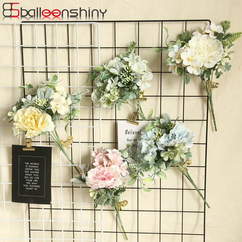 BalleenShiny DIY Ins букет роз Искусственные цветы в скандинавском стиле искусственная Камелия шелковые цветы Свадебные украшения