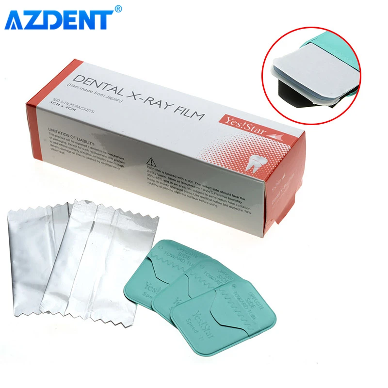 AZDENT 100pcs Dental X-Ray Film 3CM*4CM Barrier Envelopes for Reader Scanner Machine | Красота и здоровье