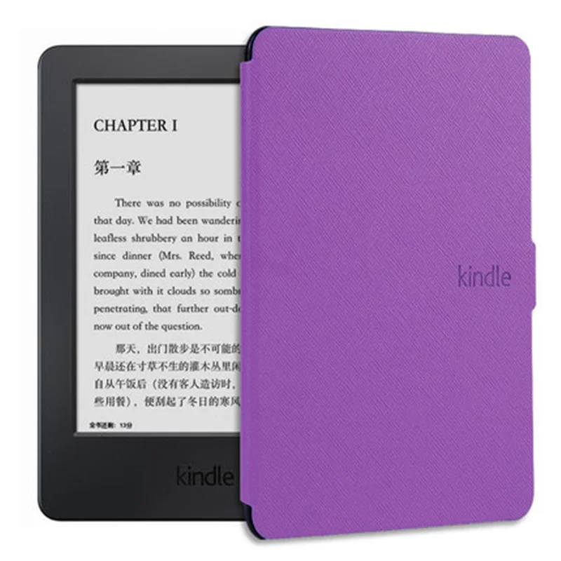 Магнитный смарт-чехол для Amazon Kindle 8th Gen модель 6' чехол для планшета чехол для электронной книги для Kindle 8th с автоматическим пробуждением/спящим режимом - Цвет: Purple