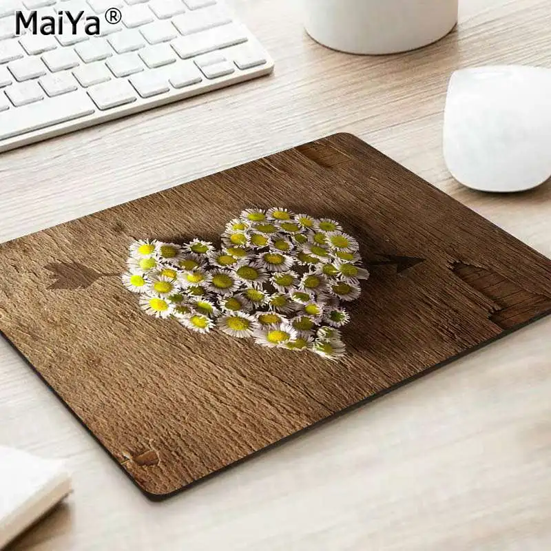 MaiYa в форме сердца цветы подгонянные коврики для мыши компьютерный ноутбук коврик для мыши Гладкий коврик для письма настольные компьютеры мат игровой коврик для мыши