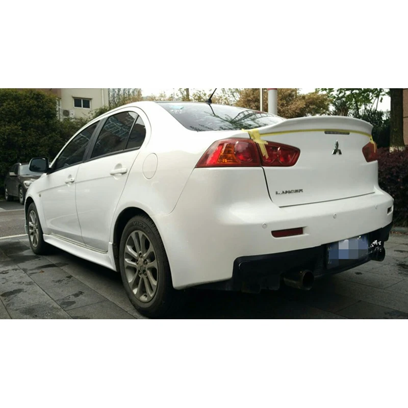 Задний спойлер крыло автомобиля Внешние декоративные ABS пластиковые аксессуары для Mitsubishi Lancer EX Evo 2008