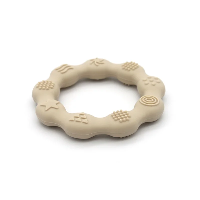  Teether 건강 관리 어금니 장난감 촉각 인지 식품 등급 실리콘  그립 젖니가 남 장난감 베이비 샤워 선물 BPA 무료