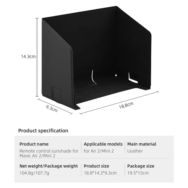 Remote Controller Phone Sunshade Tablet Sun Shade Monitor Hood for DJI Mavic 3/Air 2/2S/Mini/Min SE/2/Pro/Mavic 2/Phantom 3 4 Magnetic Sunshade