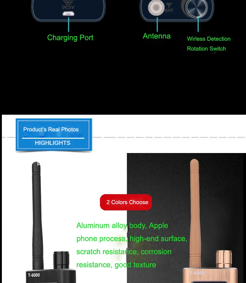 Cheap Detector de câmera antiespionagem