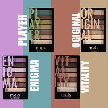 

meis Brand New 7 Colors Eyeshadow Palette Matt Shinning Giliter Waterproof Pigment Shimmer Eye Shadow Pallete Powder Cosmetic