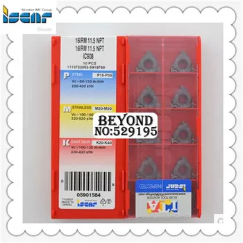 

16 IRM 11.5 NPT IC908,original Indexable Tungsten Carbide Threading Lathe Inserts For Threaded Lathe Holder,one Box 10pcs