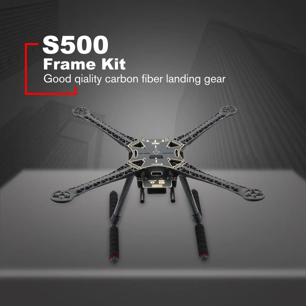 

S500 480mm Wheelbase 10 Inch Frame Kit PCB Version With Carbon Fiber Landing Gear For RC Drone FPV Quad Gopro Gimbal