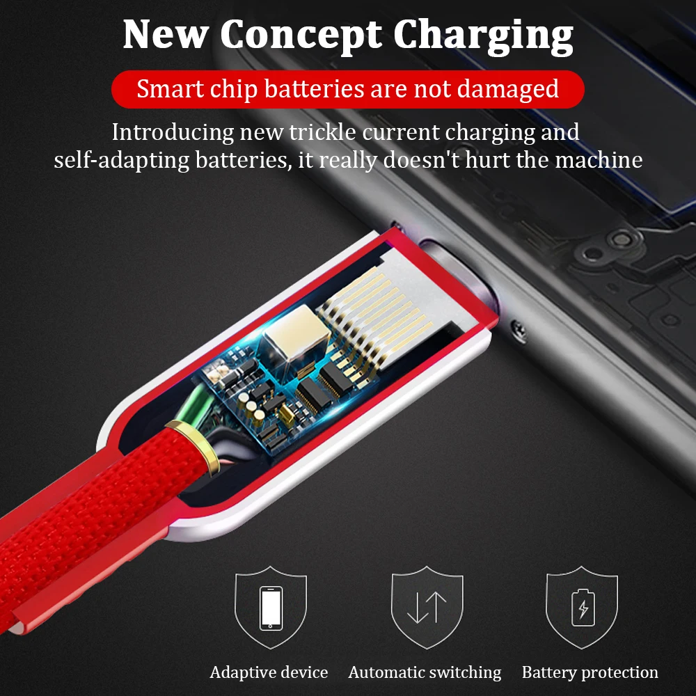 Локоть USB кабель для iPhone XR 8 7 Plus 2.1A Быстрая зарядка кабель для iPhone 6 6s Xs Max X iPad кабель для iPhone 11 Pro Max зарядное устройство
