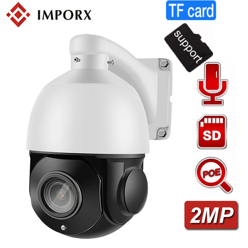 

IMPORX 2MP 5MP Super HD 36X Optical ZOOM H.265 PoE PTZ IP CAMERA Outdoor Speed Dome Camera Motion Detection IR Night Vision 100M
