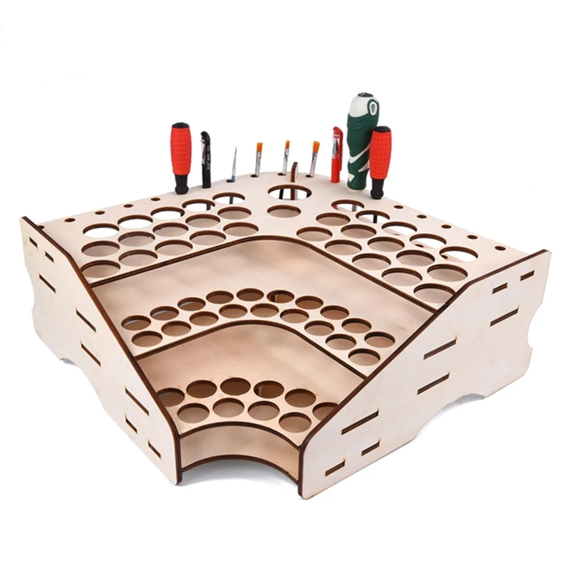 81 деревянные бутылка с пигментом для хранения Организатор Цвет Краски Чернила