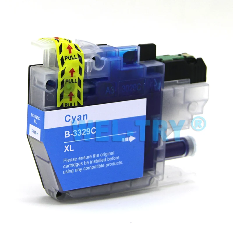 LC3329 чернильный картридж XL для brother MFC-J5930DW MFC-J6935DW, полные чернила с чипами, LC3329XL струйный картридж