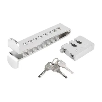 

Universal Stainless Steel 8 Holes Car Clutch Lock Car Brake Throttle Lock Accelerator Pedal Lock Anti-theft Auto Supplies
