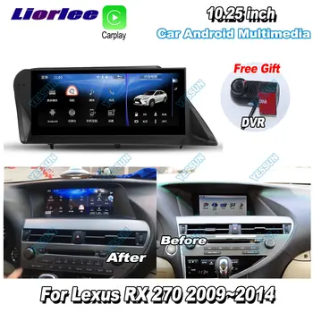 

Liorlee For Lexus RX270 RX 270 2014-2017 Car Android Multimedia GPS Navigation Player Radio Stereo DVR Driving Video Recorder