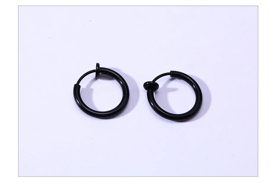 Vnox, базовые серьги-кольца для мужчин и женщин, унисекс, полированные ювелирные изделия из нержавеющей стали, brinco arete Bijoux