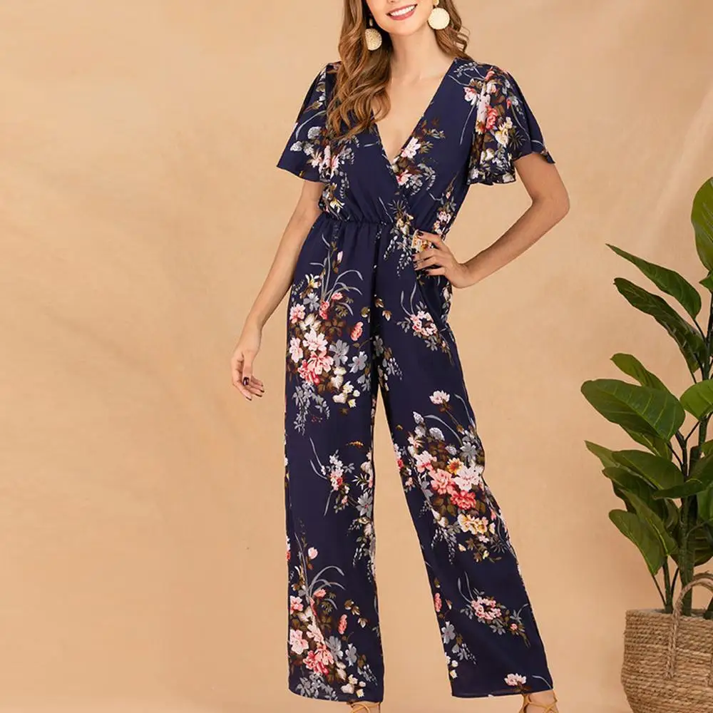 Новинка 2019 женский сексуальный комбинезон с принтом в офисном стиле