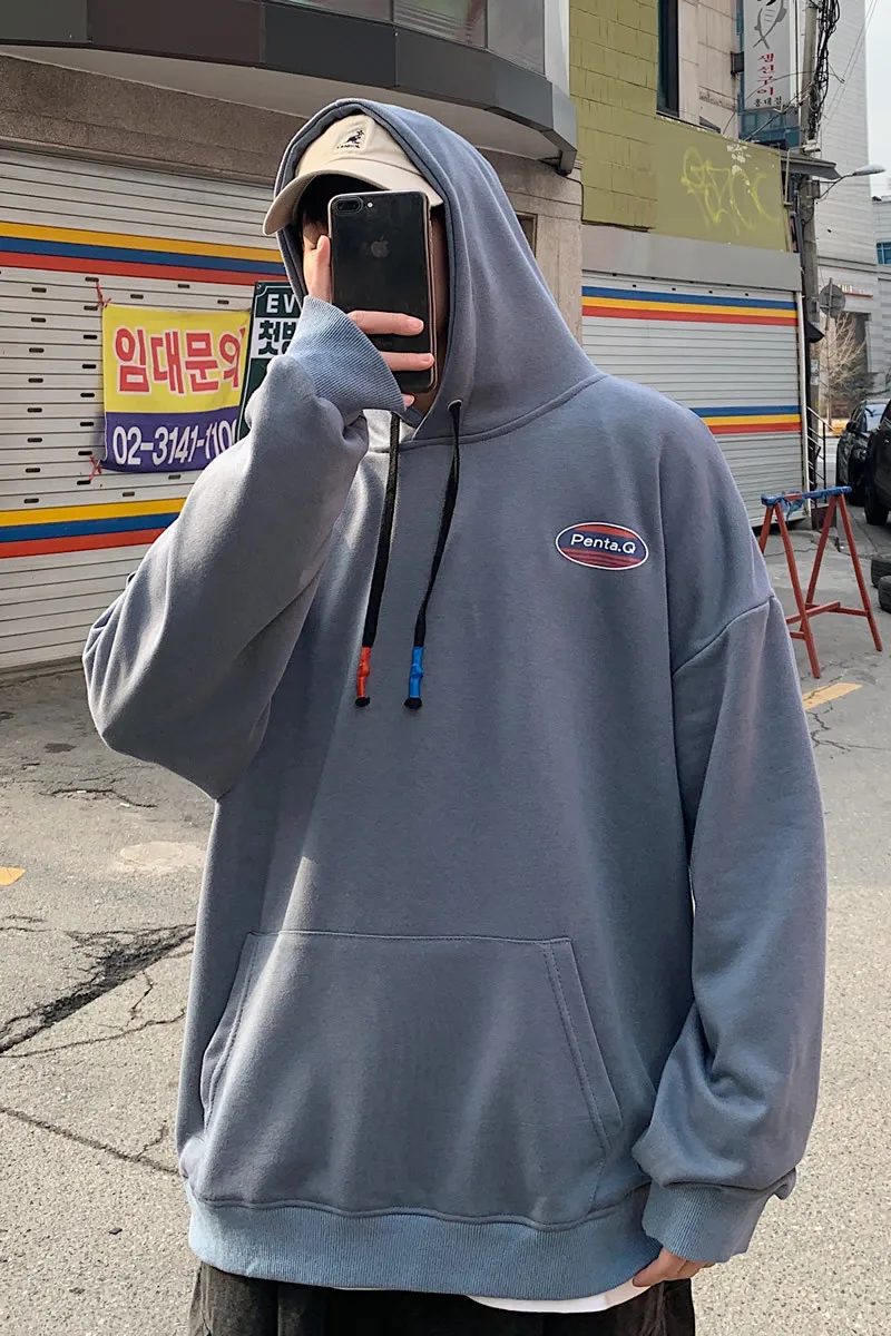 2020 весенняя и осенняя новая молодежная популярная мужская однотонная свободная