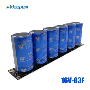 

6 Pcs/1 Set Farad Capacitor 2.7V 500F Super Capacitance 16V 83F Super Farad With Protection Board Car Automotive Ultracapacitor