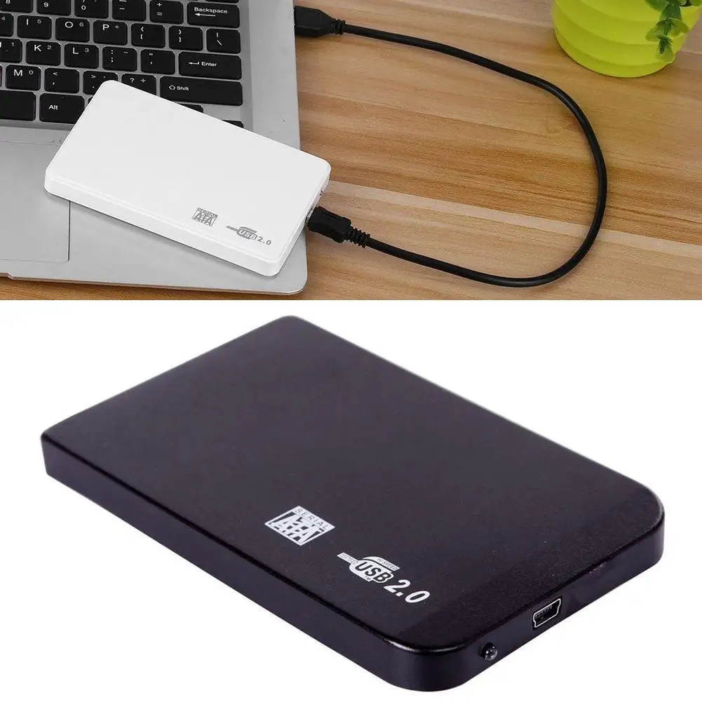 Black USB 2.0 SATA 2.5" Portable HDD Hard Disk Drive 500GB Enclosure HD Case |