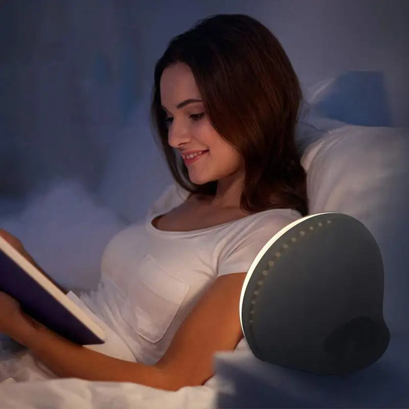 Светильник Wake-Up, будильник Sunrise с выходным интерфейсом Usb, fm-радио, темп-монитор влажности, рассвет и закат, затухание в ночное время L