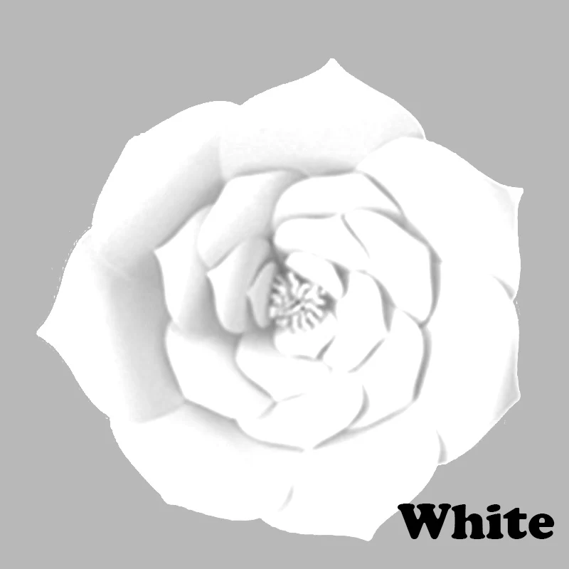 White Paper flower2 Joy-Enlife/1 шт. воздушные шары в виде панды для дня рождения, украшения для дня рождения, детские надувные шары в виде бамбукового леса, животных, Детские вечерние шары - Цвет: White Paper flower2