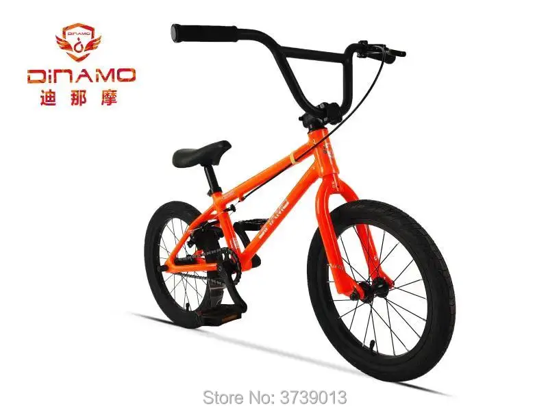 DINAMO aluminum 16Inch BMX alloy frame Performance Bike tire bike for show Stunt Acrobatic Bike rear Fancy street bicycle
