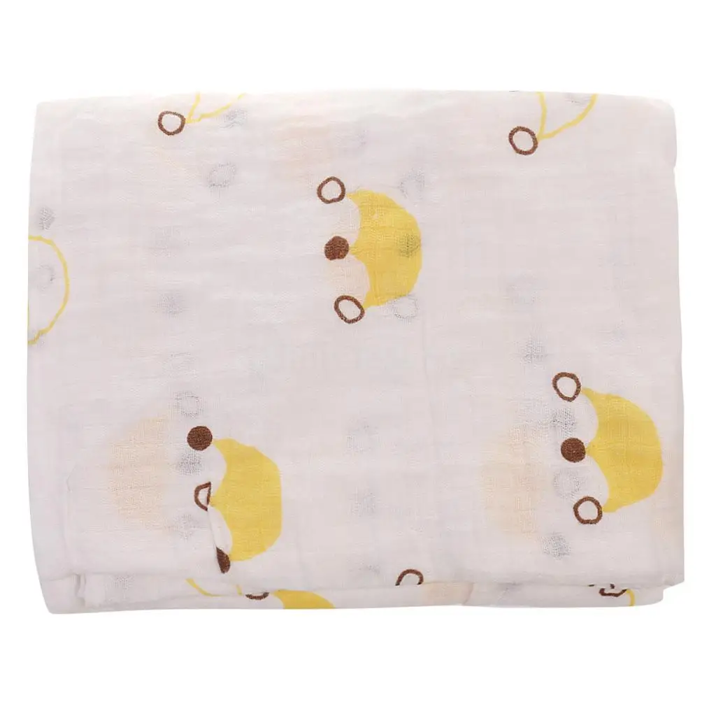 Детское банное полотенце с цветочным принтом, мягкое Двухслойное хлопковое теплое одеяло для новорожденных, многофункциональное банное полотенце 115x115 см - Цвет: 11