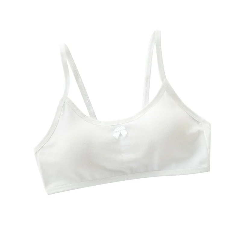 

Girl Teens Cotton Clothing Training Bras Camisole Vest Set Puberty Young Girls Cotton Children Sport Underwear Teenagers Student