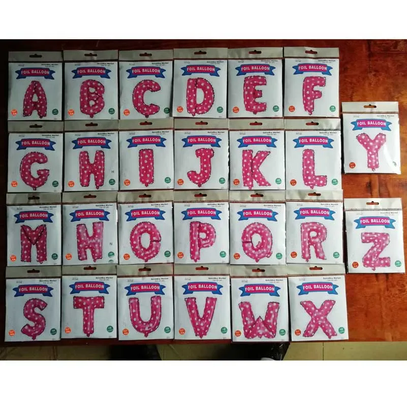 16inch alphabet number foil balloon single packed -4