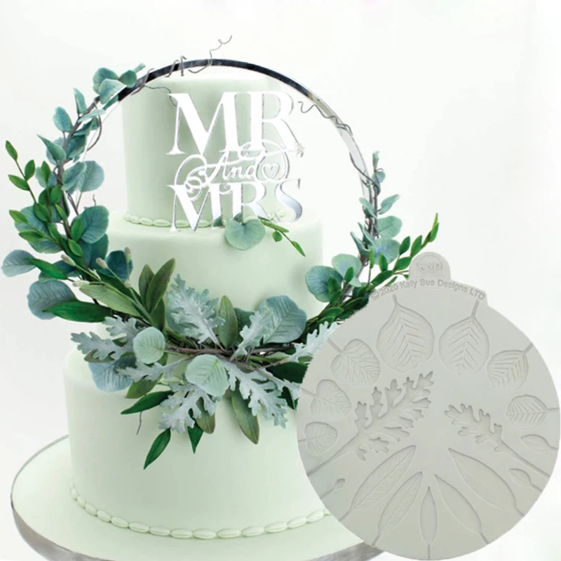 3 Shape Silicone Succulent Plant Flower Mould Gumpaste Cake Fondant Wedding Mold 