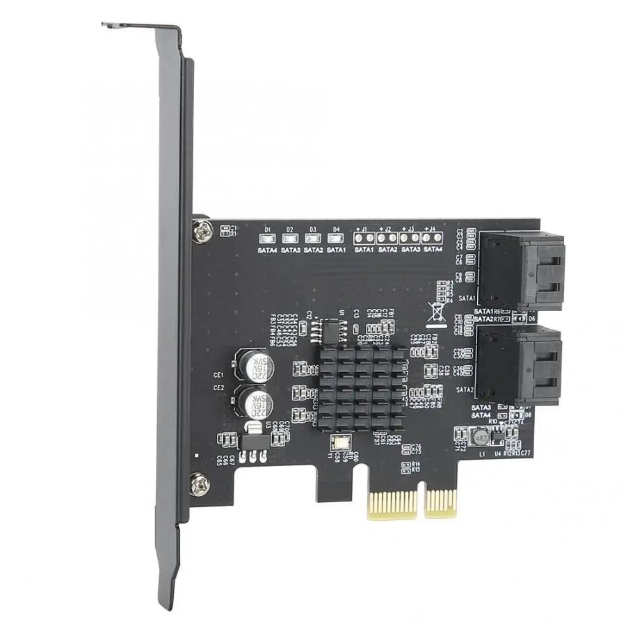 Плата расширения SATA3.0 на PCI E 4 порта 6G адаптер карта преобразования жесткого диска