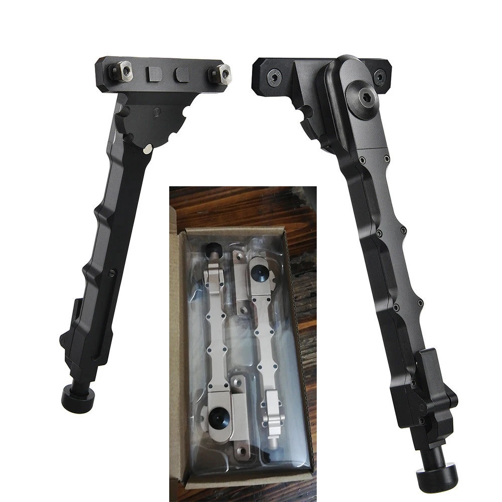 

Xhunter Rifle Adjustable V9 Bipod Side Mount Folding Legs 6'' - 8'' For M-lok Rail Pivot Stand Tactical Hunting Gun Accessories