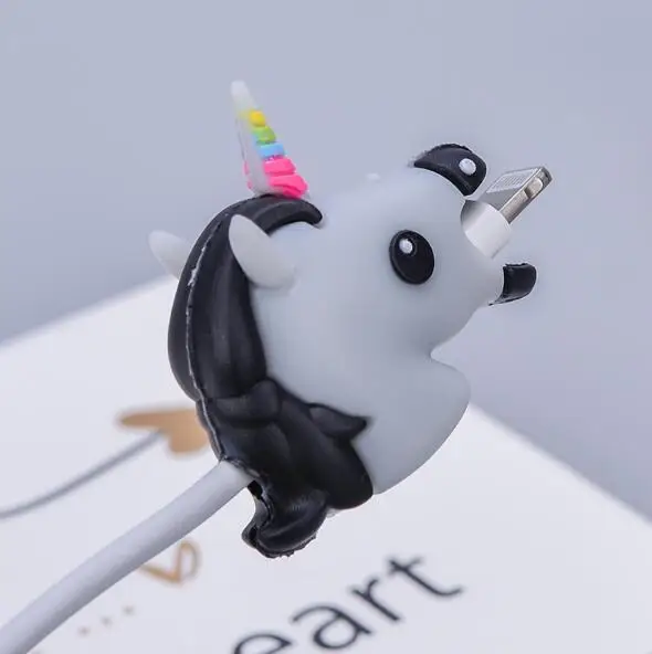 50 шт. зажимы для кабеля в виде персонажей мультфильмов протектор USB телефон зарядное устройство защита данных крышка мини провода протектор кабель шнур аксессуары для телефонов