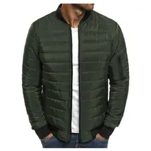 Мужской осенне-зимний теплый пуховик на молнии, Складывающийся светильник, пальто высшего качества, повседневная куртка для улицы, стандартная одежда