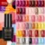 ROSALIND Nail Polish Red Nude Series Polish All For Manicure Nails Art Semi Permanent Gel UV LED Soff Off Гибридные лаки