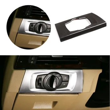 

Car ABS Carbon Fiber Style Headlight Switch Cover Frame Trim For BMW 3 Series E90 2005 2006 2007 2008 2009 2010 2011 2012