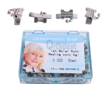 

50 Sets Total Orthodontic 1st Molar Buccal Tubes Roth 0.022