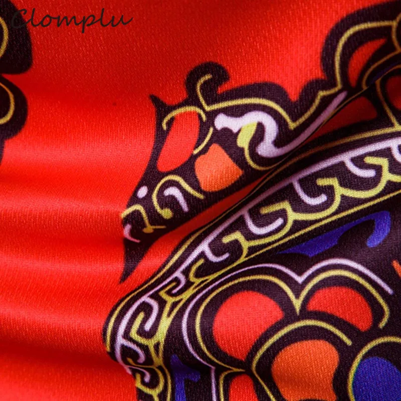 Clomplu Dashiki модные футболки с 3D принтом африканская одежда мужская футболка Дашики футболка с круглым вырезом и длинными рукавами африканская мужская одежда