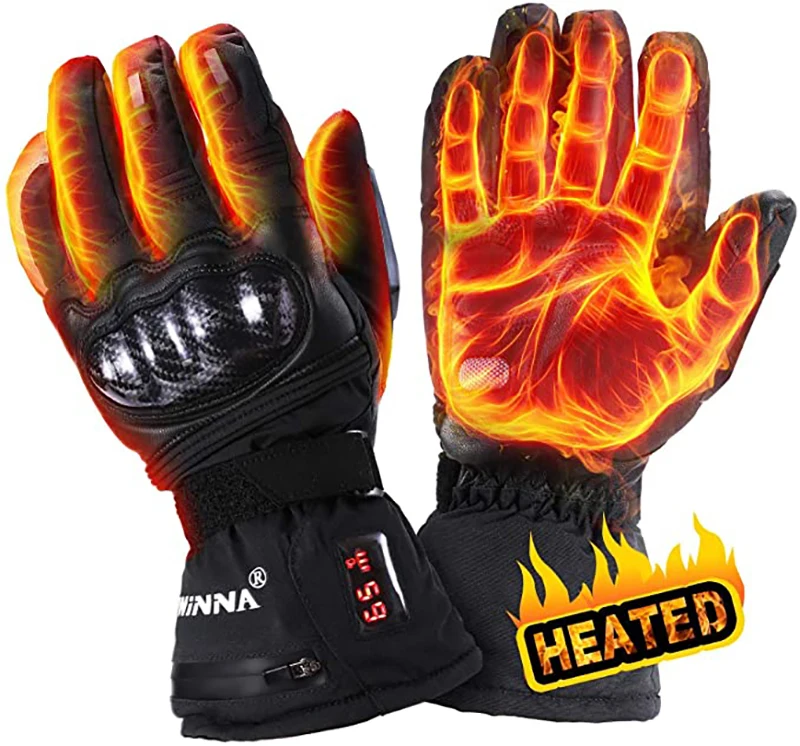 rechargeable heated cycling gloves