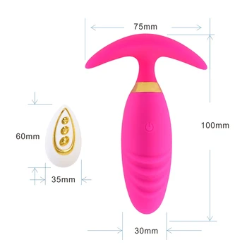 Wireless Vibrator Egg Remote Control Clitoris Stimulator Anal Butt Plug Adult Sex Toys for Women Men Prostate Massager 10 Speed 5