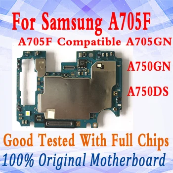 

100% Unlock Motherboard For Samsung Galaxy A70 A705F A705GN A750F A750GN Original Motherboard With full chips Android System MB
