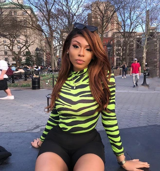 

Women Sexy Turtleneck Mesh Sheer Bodysuit Stretch Fashion New Ladies Leotard Body Jumpsuit