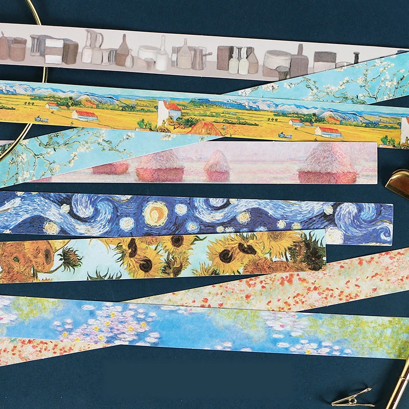 

Great Artists Series Color Washi Masking Tape Release Paper Stickers Scrapbooking Stationery Decorative Tape