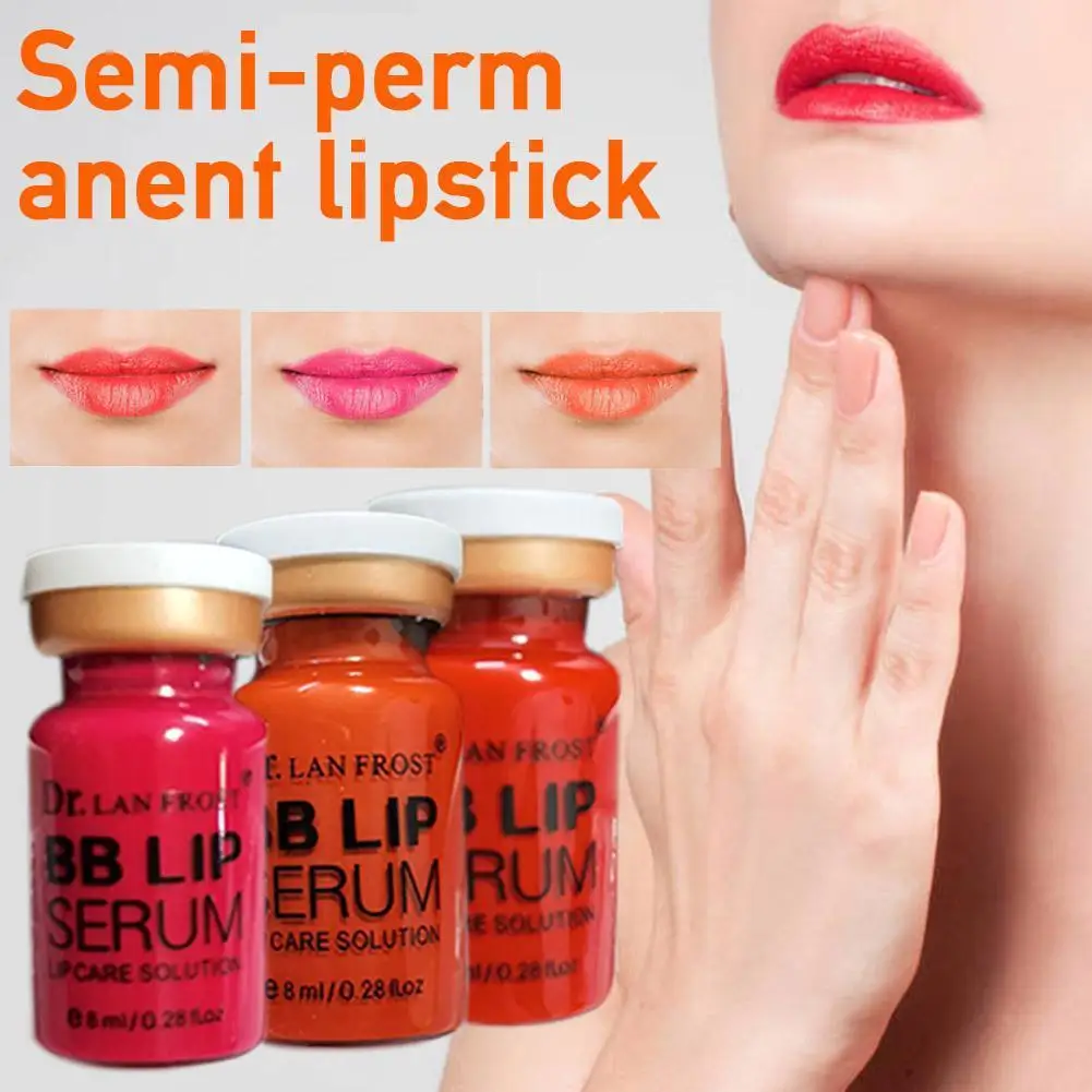 한국어 8ml Bb 립 글로우 앰플 세럼 스타터 키트 립 크림 립글로스 치료 안료 색칠 Bb 보습 microne O5N4