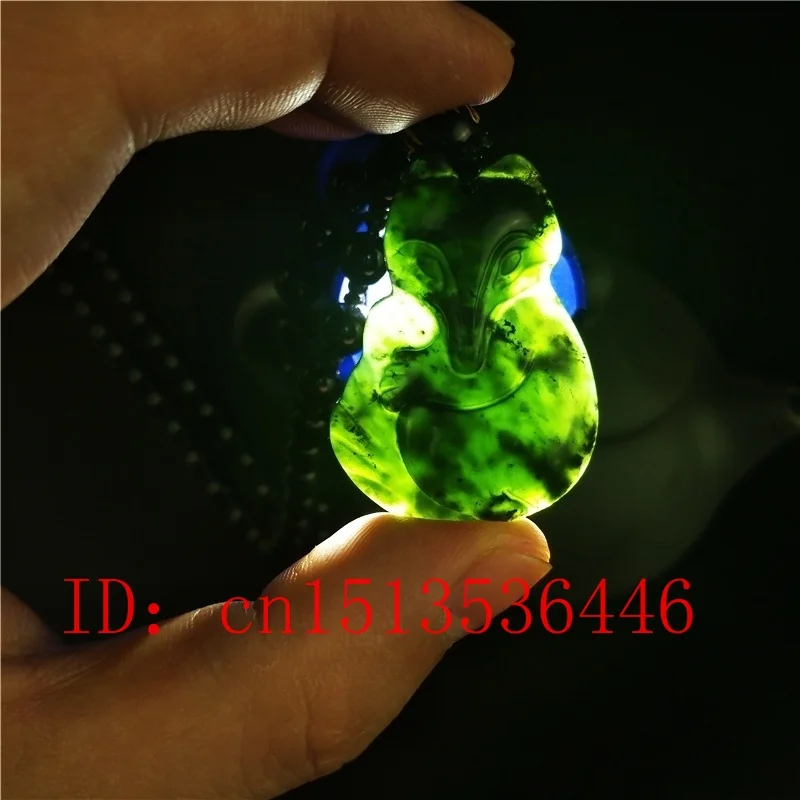 Сертифицированное китайское ожерелье с подвеской из натурального черного