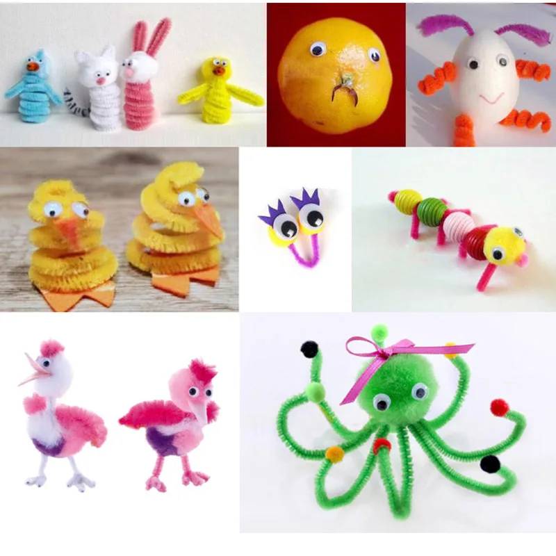 Colorful swing eyes googly doll eyes plastic toy eyes doll eyes Wiggle Eye Round Moving Wiggly Wobbly Googly Eyes 6/8/10mm for Toy Garment Eyes Dolls Parts DIY Crafts Accessories