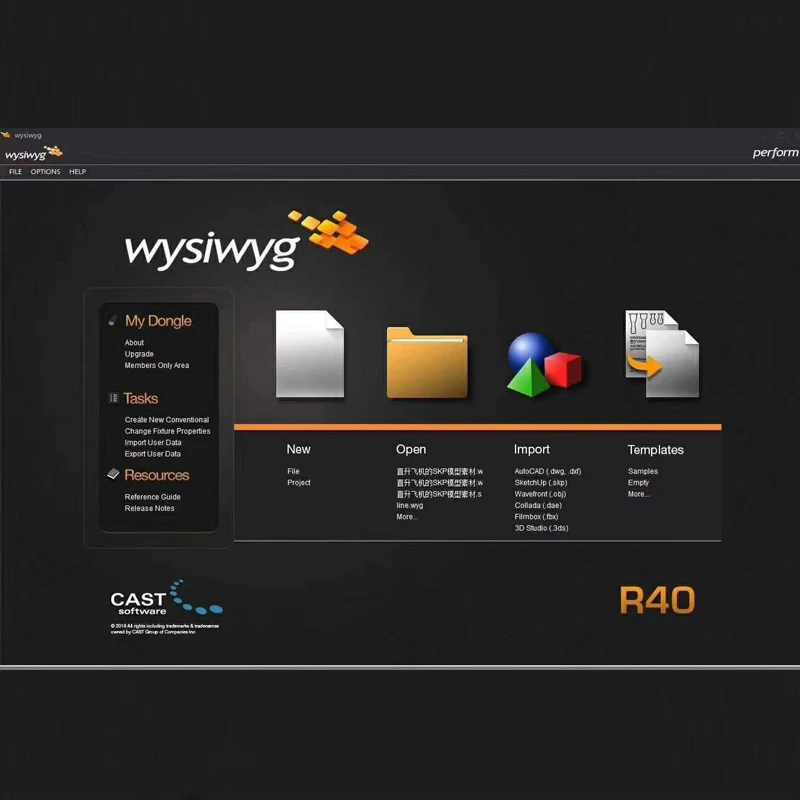 

WYSIWYG Release 40 R40 Preform Dongle wysiwyg R40 Realizer Timelord MA Artnet