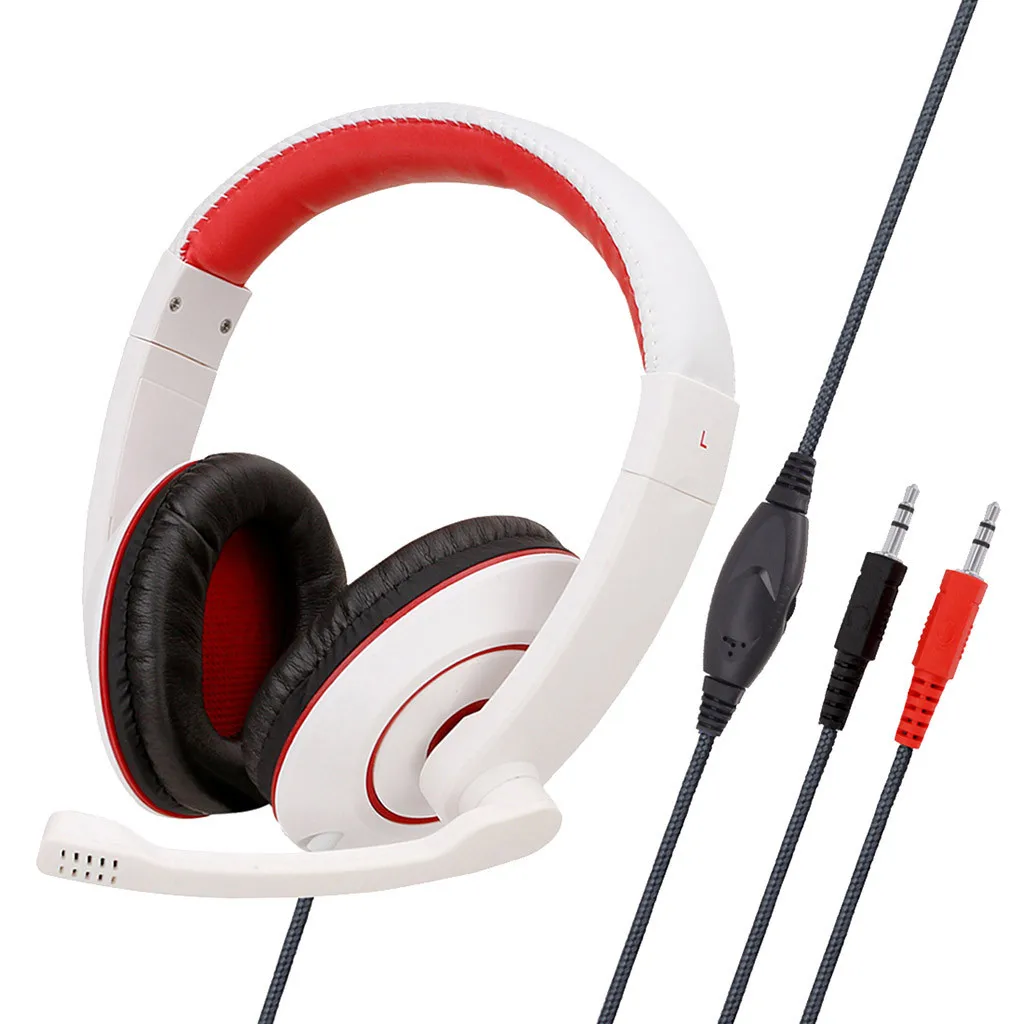 Headphones Wired headset Gaming Headset 3 5mm Over Ear Stereo Gaming Headphone Microphone For N Switch Gaming Headset