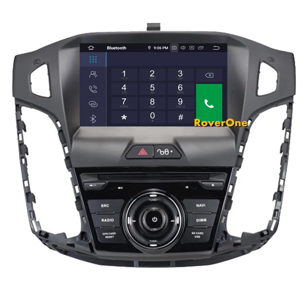 Cheap RoverOne Car Radio DVD GPS For Ford For Focus 3 2012 2013 2014 Android 9.0 Octa Core Touchscreen Multimedia Player Head Unit 9