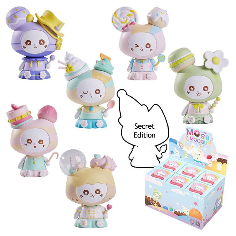 

Cute Cartoon Dolls Blind Box for Girls Xmas Gifts Loz Action Figure for Unboxing Dessert Cat Children Mystery Surprise Box Toys